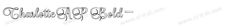 CharlotteAP Bold字体转换